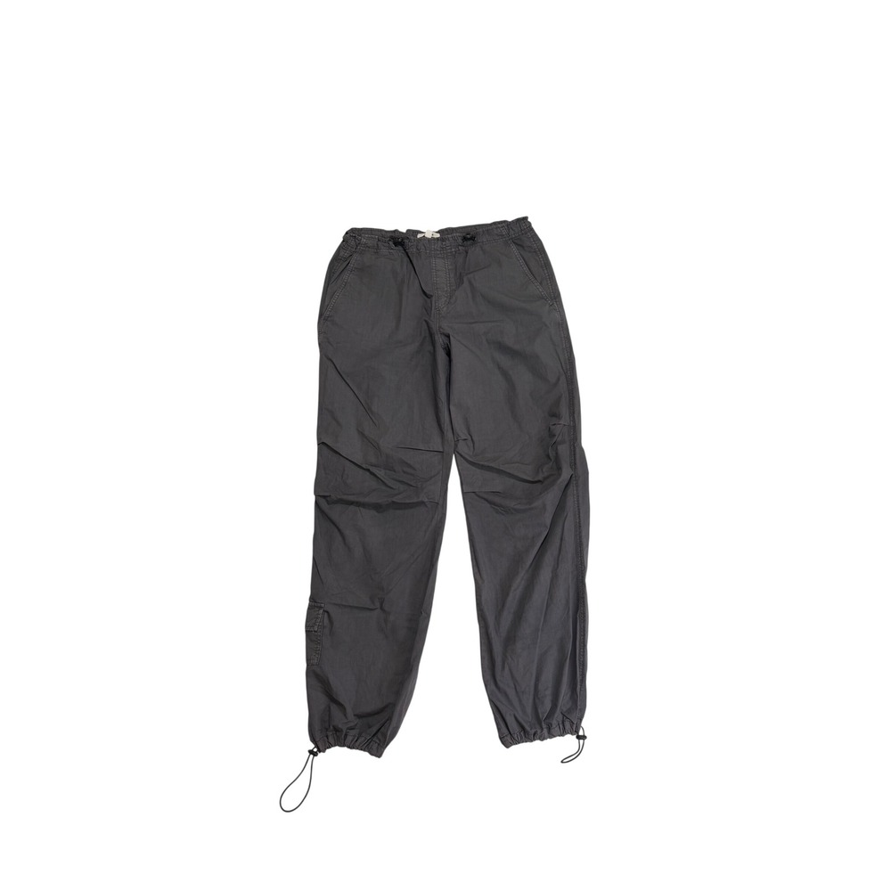 Garage Downtown Girl Slate Grey Toggle Waist Bungee Hem Parachute Cargo Pants
